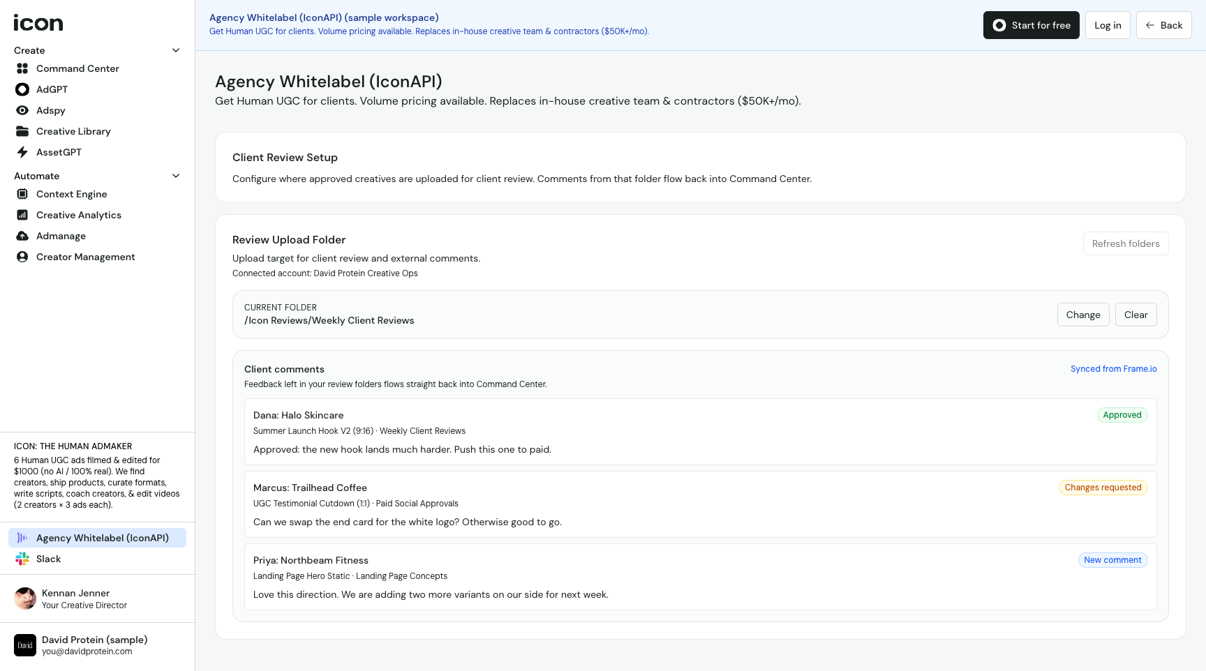 Agency Whitelabel (IconAPI)